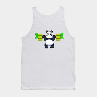 Panda Bodybuilder Dumbbell Bodybuilding Tank Top